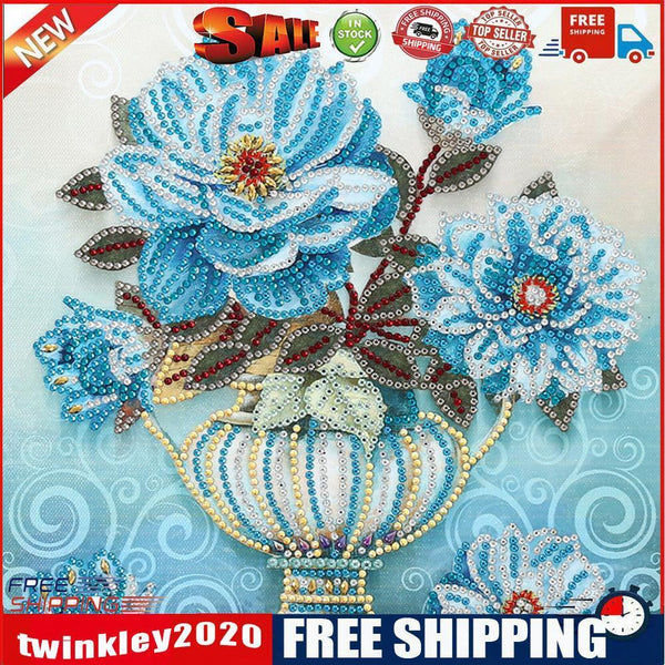 5D Part Drill Special-Shaped Diamond Painting Vase Rhinestone Mosaic Craft