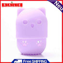 Cute Cats Shaped Mould Proof Makeup Sponge Case Easy To Carry Storage Box