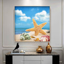 5D Diamond Painting DIY starfish Full Drill Round Wall Picture Newly