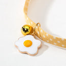 Cute Cat Collar with Bell Adjustable Small Dog Neck Belt Necklace (Egg) Newly