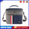 Portable Thermal Stripe Waterproof Aluminum Foil Insulated Lunch Bag (Blue)