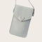 Leather Shoulder Messenger Bag Women Touch Screen Phone Pouch (Light Grey)