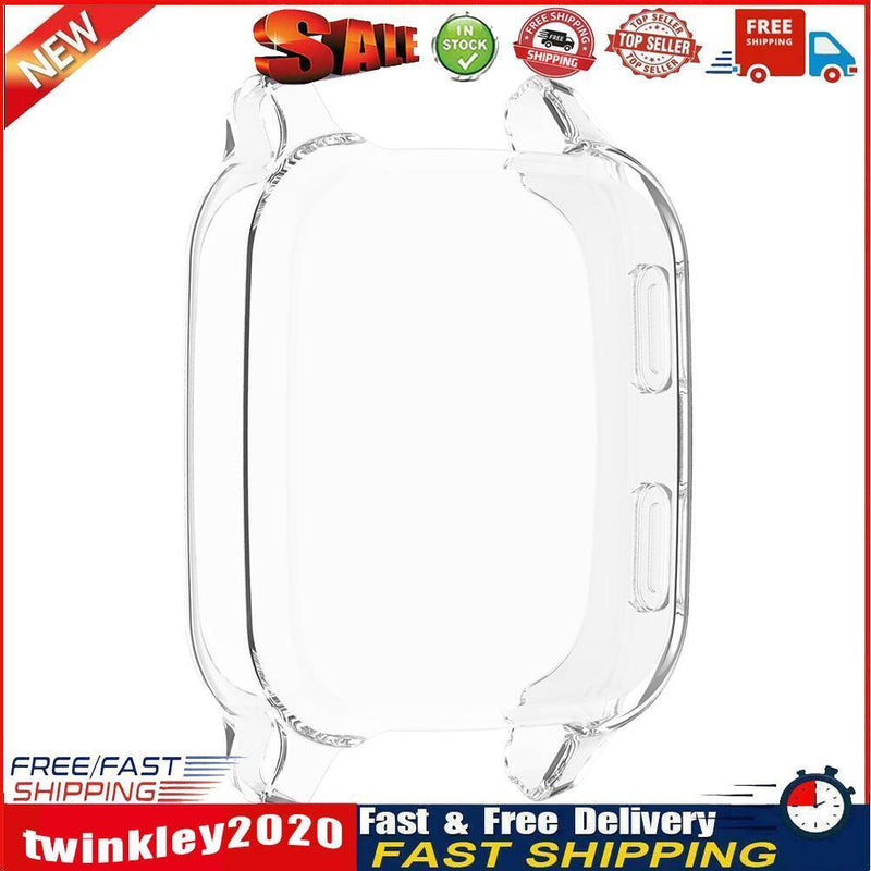 TPU Full Bumper Cover Screen Scratch Case for Garmin Venu Sq (Clear) Newly