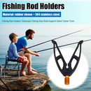 Fishing Rod Holders Telescopic Fishing Grip Rods Support Stand (V Shape) Newly