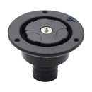 Automobile Car Fresh Water Fill Hatch RV Boat Lockable Inlet Filter (Black)