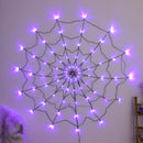 Halloween Props Spider Web Outdoor Party Light Up Cobweb Lighting Decor New_