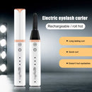 Long Lasting Eye Lash Curling Makeup Electric Heated Eyelash Curler (White)