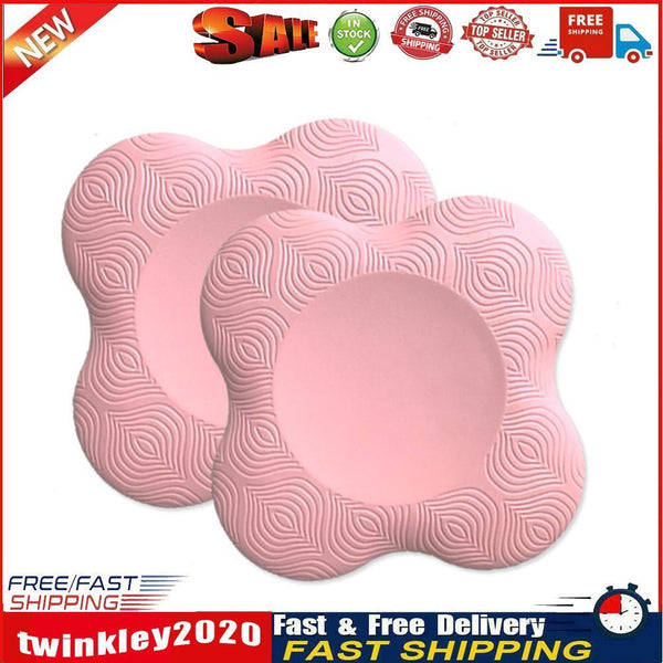 Yoga Knee Pad Elbows Hands Wrist Cushion for Plank Fitness (Pink 2pcs) Newly