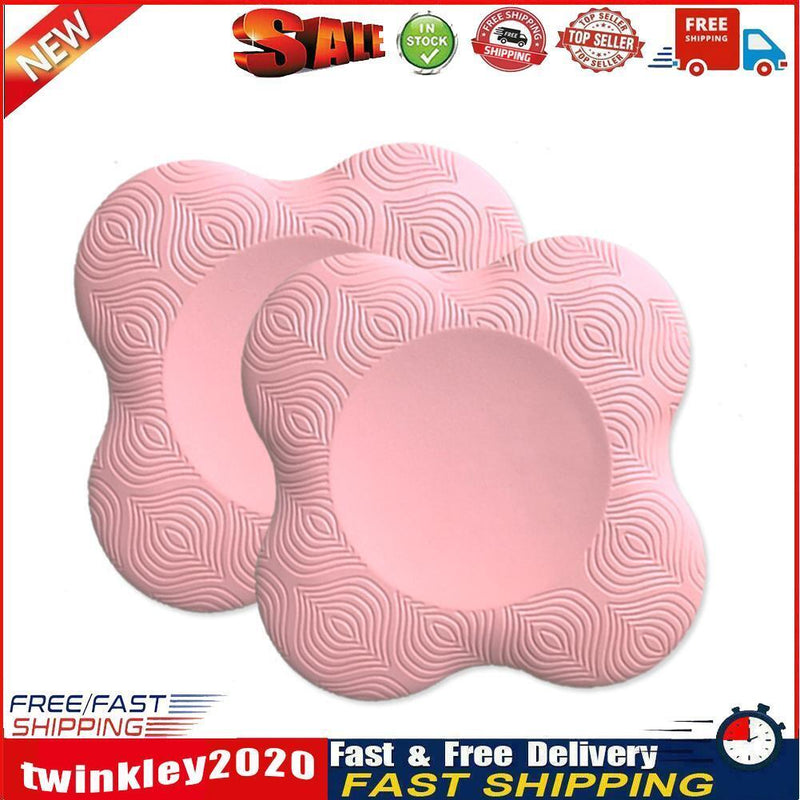 Yoga Knee Pad Elbows Hands Wrist Cushion for Plank Fitness (Pink 2pcs) Newly
