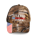 Camo Cotton Baseball Cap Trump 2024 Caps Trump Supporters Hats US Flag Hats