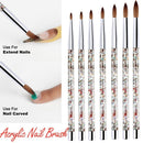 Painting Pen For Acrylic Powder Nail Art Brush 100% Nylon Acrylic Nail Brush