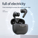 TWS Wireless Headphone Stereo Bluetooth-compatible Earbuds Earphone (Black)