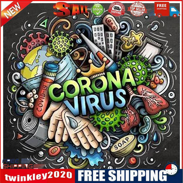 DIY Diamond Abstract Word Full Round Drill Mosaic Art Picture of Rhinestone