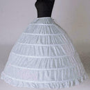 6Hoop Underskirt Ball Gown Long Skirts Petticoat Slips For Wedding P0O3 W4X5