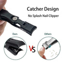 Nail clippers Black Matte Steel Fingernail & Thick C5X4 Toenail L1C1