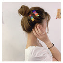 Women Gummy Headwear Jelly Bear Hairpin Colorful Hair Clip Candy Color Barrette