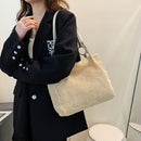 Straw Totes Shoulder Bag Women Korean Retro Large Capacity Summer Woven Handbag