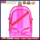 Women/Men PVC Clear Waterproof Backpacks Teen Hologram Schoolbags/Pink