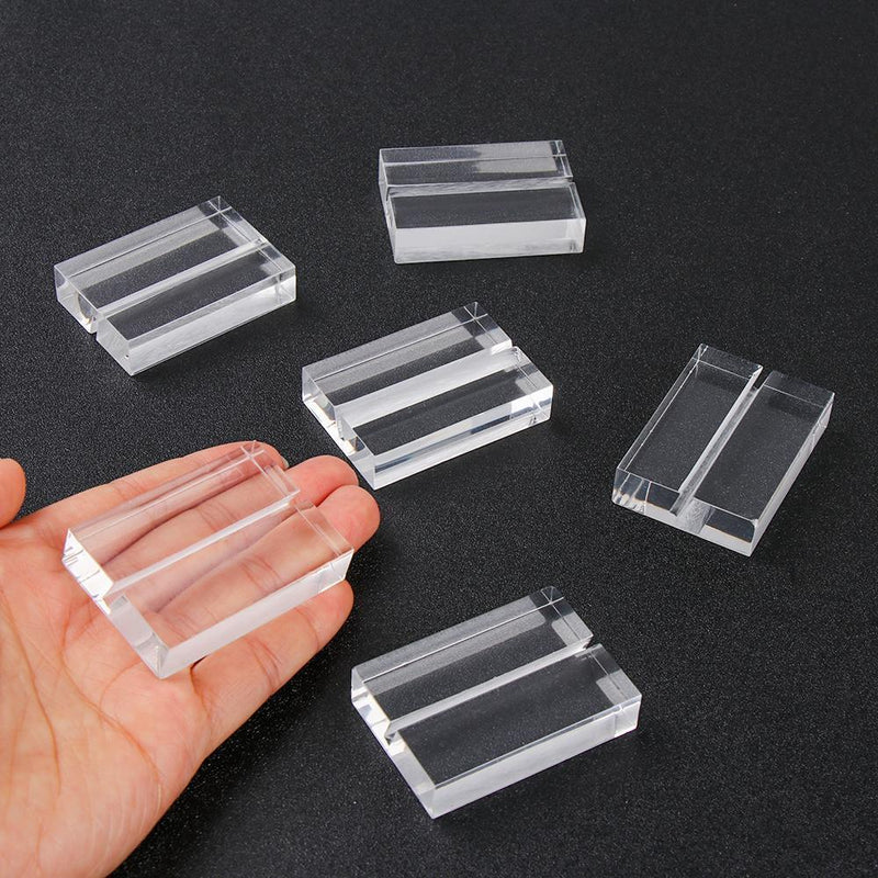 Display Stand Acrylic Sign Holder Table Numbers Holder Clamps Stand Place Card