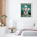 Napkin Animal Oil Paint By Numbers Kit DIY Acrylic Painting on Canvas Frame