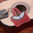 4pcs DIY Full Drill Special Shaped Diamond Painting Handbag Shape Key Rings