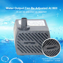 #A 350L/H 5W 4 LED Colorful Light Submersible Aquarium Water Pump for Pond Fount