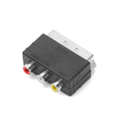 Phono Plug Scart Male to 3RCA Female 21PIN Adapter Input For PS4 WII DVD VCR