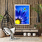 Blue Daisy Oil Paint By Numbers DIY Handpainted on Canvas Wall Art (B883)