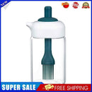 Oil Bottle with Brush Kitchen Oil Dispenser for BBQ Baking Cooking (Green)