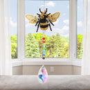 DIY 5D Diamond Painting Rainbow Maker Wind Chime Light Catcher Decor (Bee) Newly