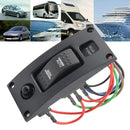 Pumps Control Panel ON-OFF-ON 12-24V Deck Cleaning Bottom Pump Switch Panel