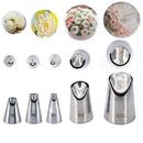 5Pcs/Set Russian Flower Icing Piping Nozzles Tip Pastry Cake DIY Tool F3T4