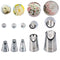 5Pcs/Set Russian Flower Icing Piping Nozzles Tip Pastry Cake DIY Tool F3T4