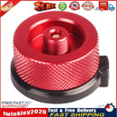 Outdoor Camping Picnic Stove Converter Long-Flat Gas Bottle Adapter(Red) Newly