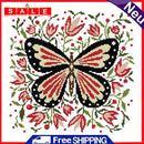 Partial Embroidery Cross Stitch Set Needlework Kit 14CT Butterfly Artwork