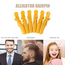 6pcs Alligator Hair Clip Grip Clamps Women Girls Styling Hairpin (Yellow) Newly