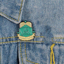 Geometric Digital Letters Brooches Badge Jacket Backpack Jewelry Accessories