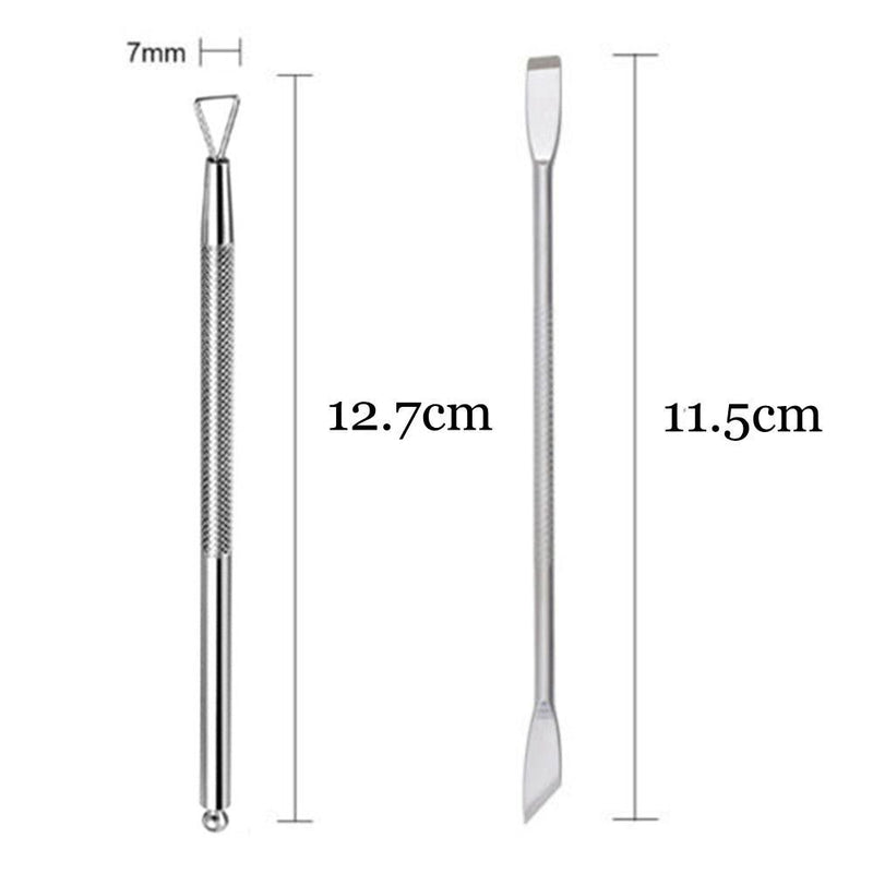 Dual-ended Cuticle Pusher Stick Rod Set Nail Gel Cleaner Nail Polish Remover