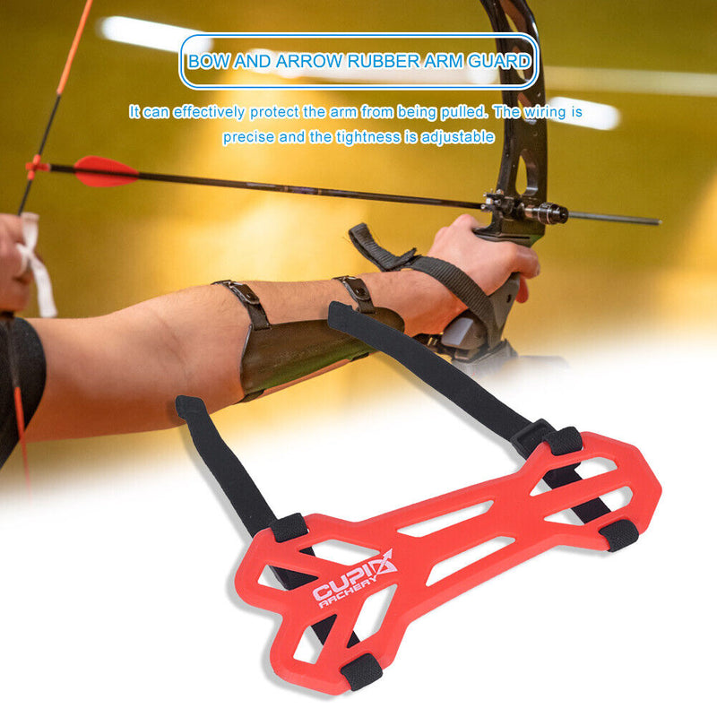 Portable Soft Rubber Strap Elastic Target Forearm Protector for Children Adul