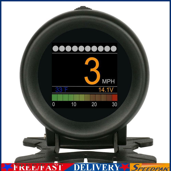 AUTOOL X60 OBD Meter OBD2 HUD Digital Water Temp Gauge Voltage Speed Meter #F