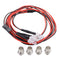 4pcs 70cm Lamp 5mm LED Lights for 1/12 1/18 1/10 1/8 Axial Scx10 Traxxas RC Cars