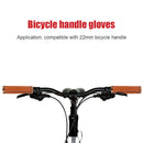 2x Bicycle Handlebar Cover Retro Soft PU Road Bike Lock Handle Grip (Brown)