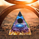 5cm Orgonite Pyramid Heal Reiki Orgone Energy Generator Crystal Stone (B) Newly