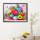 Flowers Cross Stitch Embroidery Kits DIY 11CT Stamped Picture Needlework Arts