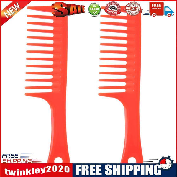2pcs Width Tooth Combs Hair Care Hairdressing Styling Hairbrush Barber Tool