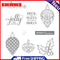 DIY Scrapbooking Metal Cutting The Festival Party Theme Clear Seal Stamp Set