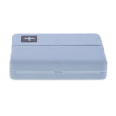 7 Grids Weekly Pill Box Magnet Lid Tablet Storage Box Pill Splitter(Blue)