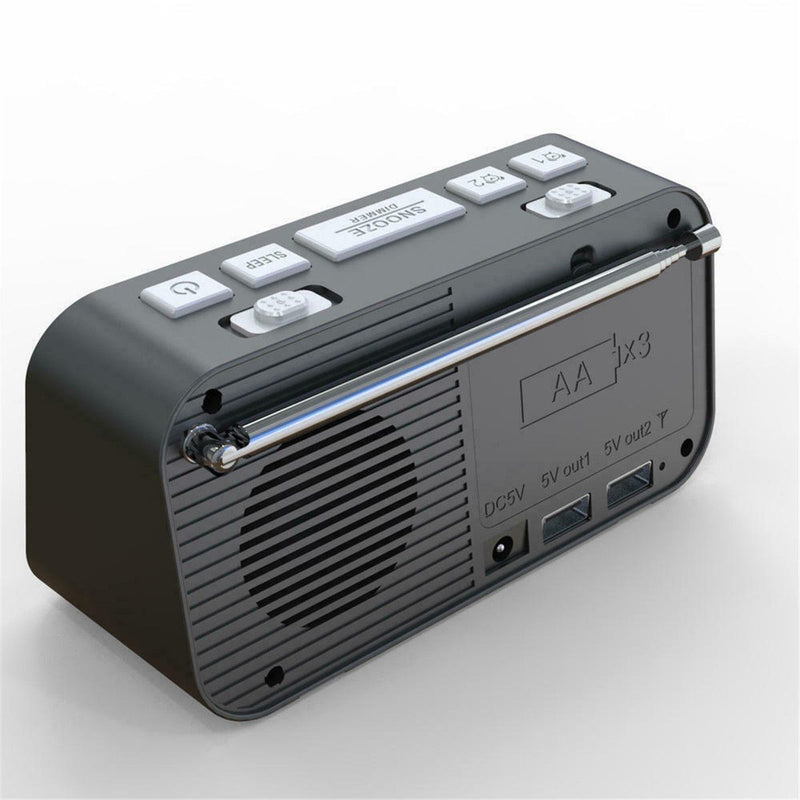Digital DAB+FM LED Sleep Bedside Clocks Alarm Clock Home Decor Radio Clock