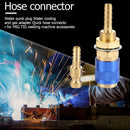 6mm Water Cooled Gas Adapter M6 Welding Torch Quick Hose Connector (Blue) Newly
