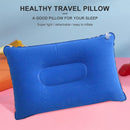 Portable Travel Sleep Pillow Inflatable Outdoor Camping Tent Pillows (Blue)